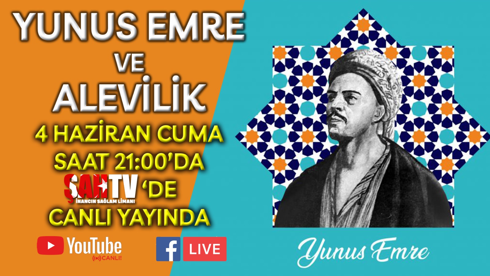 ŞAHTV'DE "YUNUS EMRE VE ALEVİLİK" CANLI YAYINDA KONUŞULACAK